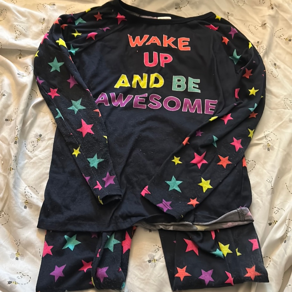 Kids long sleeve and pants pajama set